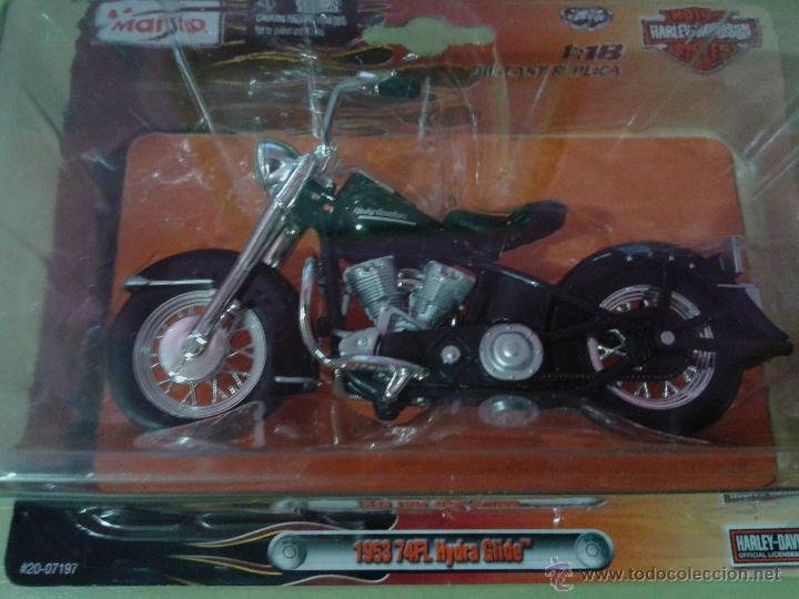 Maisto Harley Davidson 1953 74fl Hydra Glide Motorcycle Diecast 1 18 for sale online 